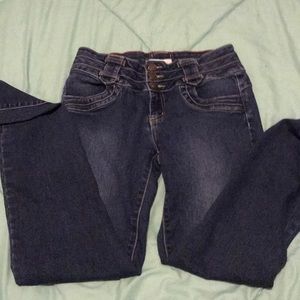 High waisted jeans